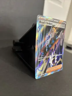 Pokemon TCG Boss's Orders Trainer Full Art Holo Rare Card 248/193 Paldea - Image 4