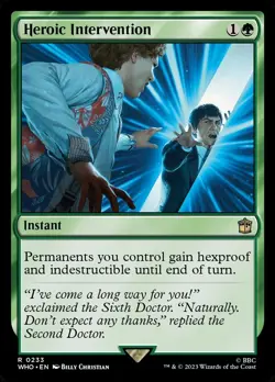 Heroic Intervention [WHO] 233 | Doctor Who Commander | MTG Magic Rare - Image 1