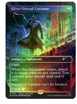 Silver Shroud Costume - Foil Fallout Secret Lair MTG - Image 1