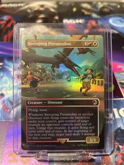 Swooping Pteranodon - Borderless (Foil) (REX) Jurassic World Collection - NM - Image 2