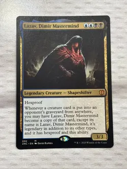 Lazav, Dimir Mastermind M Commander: Zendikar Rising 92 NM Normal - Image 1