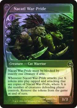 Future Sight MTG FOIL Nacatl War-Pride Magic - Image 1