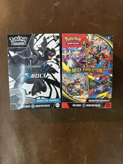 Pokemon TCG Mega Evolution Booster Bundle + Black Bolt Booster Bundle Sealed - Image 1