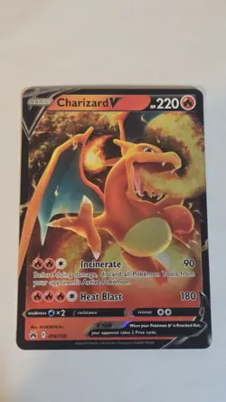 Charizard V 18/159 - Pokemon: Crown Zenith Ultra Rare - Tcg Card - NM - Image 1