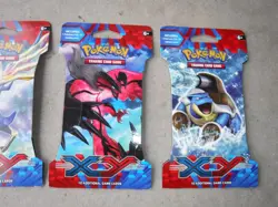 POKEMON XY BASE SLEEVED BOOSTER PACKS 4 CHARACTER SET BLISTER PACK 2014 - Image 3