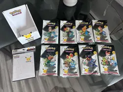 Pokemon TCG 25th Anniversary First Partner Packs Complete Set + Binder + Display - Image 1