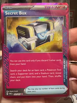 2024 Pokemon TCG Holo Ultra Rare Secret Box Trainer Card - Image 1