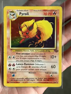 Pokemon Card - Flareon (Pyroli) 3/64 French Holo Rare Jungle FR - Image 1