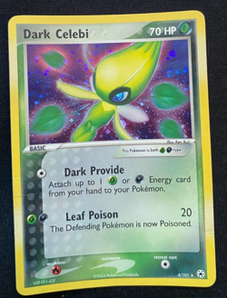 Pokemon TCG Dark Celebi Hidden Legends 4/101 Holo Rare LP/MP - Image 1