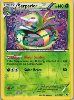 Pokemon TCG Serperior RC3 Legendary Treasures Holo MP - Image 1