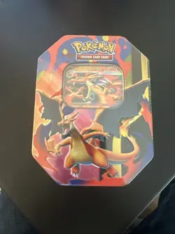 Pokemon TCG Mega Charizard Y Tin Multicolor English Nintendo - Image 1
