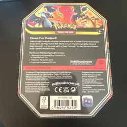 Pokemon TCG Mega Charizard Y Tin Multicolor English Nintendo - Image 2
