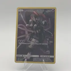 Pokemon TCG Armored Mewtwo SM228 Promo Holo Basic 2019 Psychic Raid - Image 1