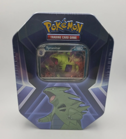 NEW FACTORY SEALED POKEMON TCG TRIPLE WHAMMY TYRANITAR COLLECTORS TIN - Image 1