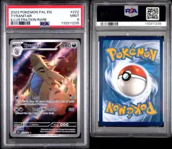 PSA 9 Tyranitar 222/193 Pokemon Paldea Evolved Illustration Rare IR PAL EN - Image 3
