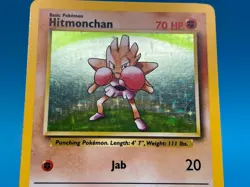 Hitmonchan 7/102 Holo Rare - 1999 WOTC Pokemon Base Set MP - Image 3