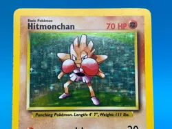 Hitmonchan 7/102 Holo Rare - 1999 WOTC Pokemon Base Set MP - Image 5