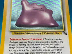 Ditto 3/62 Holo Rare - 1999 WOTC Pokemon Fossil Unlimited - Image 4
