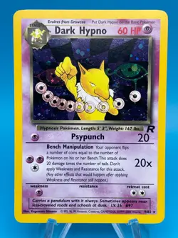 Dark Hypno 9/82 Holo Rare - 200 WOTC Pokemon Team Rocket Unlimited - Image 1