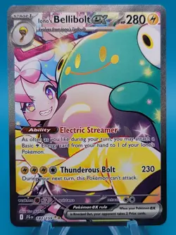 Iono's Bellibolt ex #183/159 Special Illustration Rare Pokemon Journey Together - Image 1