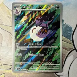 Pokemon TCG Arbok Scarlet Violet-Temporal Forces 176/162 Holo Illustration Rare - Image 1