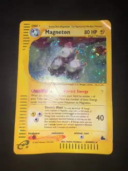 2003 Pokemon Skyridge Magneton Holo #H18/H32 Eng POOR - Image 1