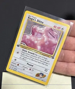Koga's Ditto - 10/132 - Pokemon Gym Challenge 1st Edition Holo WOTC NM - Image 1