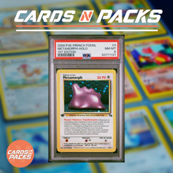 Carte Pokemon Metamorph 3/62 Set Fossile Edition 1 PSA 8 NM Mint 🇫🇷🔥 - Image 1