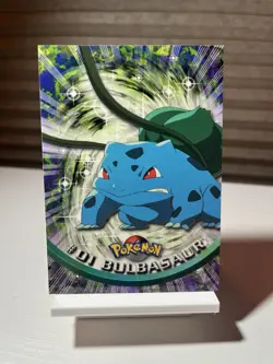 Pokemon TCG Bulbasaur #1 Topps 1999 TV Animation Edition (Non Holo). - Image 1