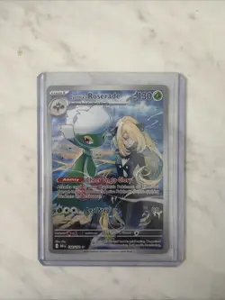 Pokemon Cynthia's Roserade 184/182 Destined Rivals Holo Illustration Rare Engli… - Image 1