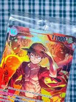 Monkey D. Luffy SR ST10-006 - Treasure Booster Promo - One Piece TCG Sealed - Image 2