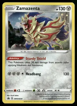 Zamazenta - SWSH034 SWSH: Sword & Shield Promo Cards Pokemon TCG - Image 1