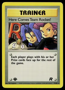Pokemon Card - Here Comes Team Rocket! Team Rocket 71/82 Rare 1st Edition - Image 1
