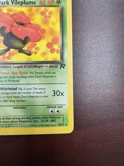 Pokemon Card - Dark Vileplume Team Rocket 30/82 Rare 1st Edition LP - Image 5