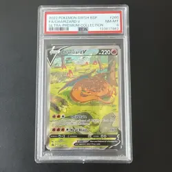 Pokemon TCG Charizard v SWSH260 Black Star Promo Holo Card - PSA 8 - Image 1
