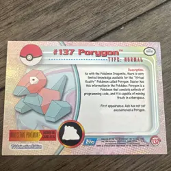 Porygon #137 Topps TV Animation Edition Pokemon Card - NM/MP - Image 2