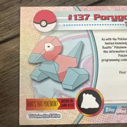 Porygon #137 Topps TV Animation Edition Pokemon Card - NM/MP - Image 5