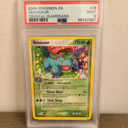 Pokemon Card 2006 Pokemon Ex Crystal Guardians Venusaur PSA 9 28/100 - Image 1