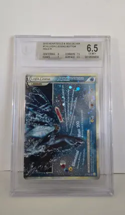 Lugia Legend Bottom Holo 114/123 HG SS 2010 Vintage Pokemon Card BGS 6.5 EX-MT+ - Image 1