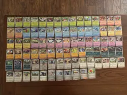 Pokemon TCG Obsidian Flames Holo Reverse Holo 86 Card Lot Near Complete Set - Image 1