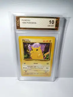 Pokemon Pikachu 1999 PGC 10 Gem Mint Card 58/102 - Image 5