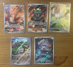 Lot Of 5 Pokemon Illustration Rares Pokemon Cards All Nm To Mint, Pack Fresh! - Image 1