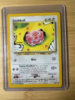 Pokemon Card - Neo Revelation 55/64 - SNUBBULL (common) - NM - Image 1