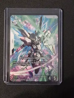Gundam Card Game Freedom Gundam GD03-070 LR+ Alternate Art - Image 1