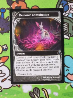 Demonic Consultation (Future Sight) Mystery Booster 2 Regular Magic MTG MB2 - Image 1