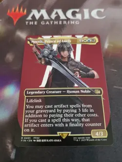 Mtg. Noctis, Prince of Lucis. Borderless. Final Fantasy. Pack Fresh - Image 1