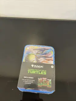 Magic: The Gathering TMNT Tin w/ 3 Play Boosters & Exclusive Sticker - Image 1