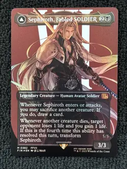 Sephiroth, Fabled SOLDIER (0382) (Borderless) Final Fantasy Foil - Image 1