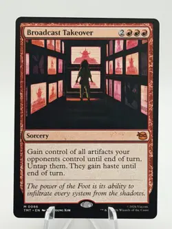 1x Broadcast Takeover ( MTG Magic The Gathering: Teenage Mutant Ninja Turtles) - Image 1