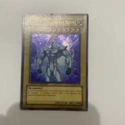 Yugioh Elemental Hero Neos light play secret rare - Image 1